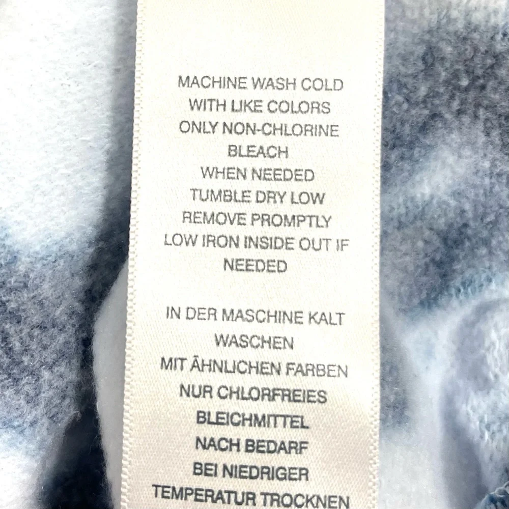 True Religion Sweatshirt Men's Size XL Blue‎ Tie Dye Buddha Crewneck